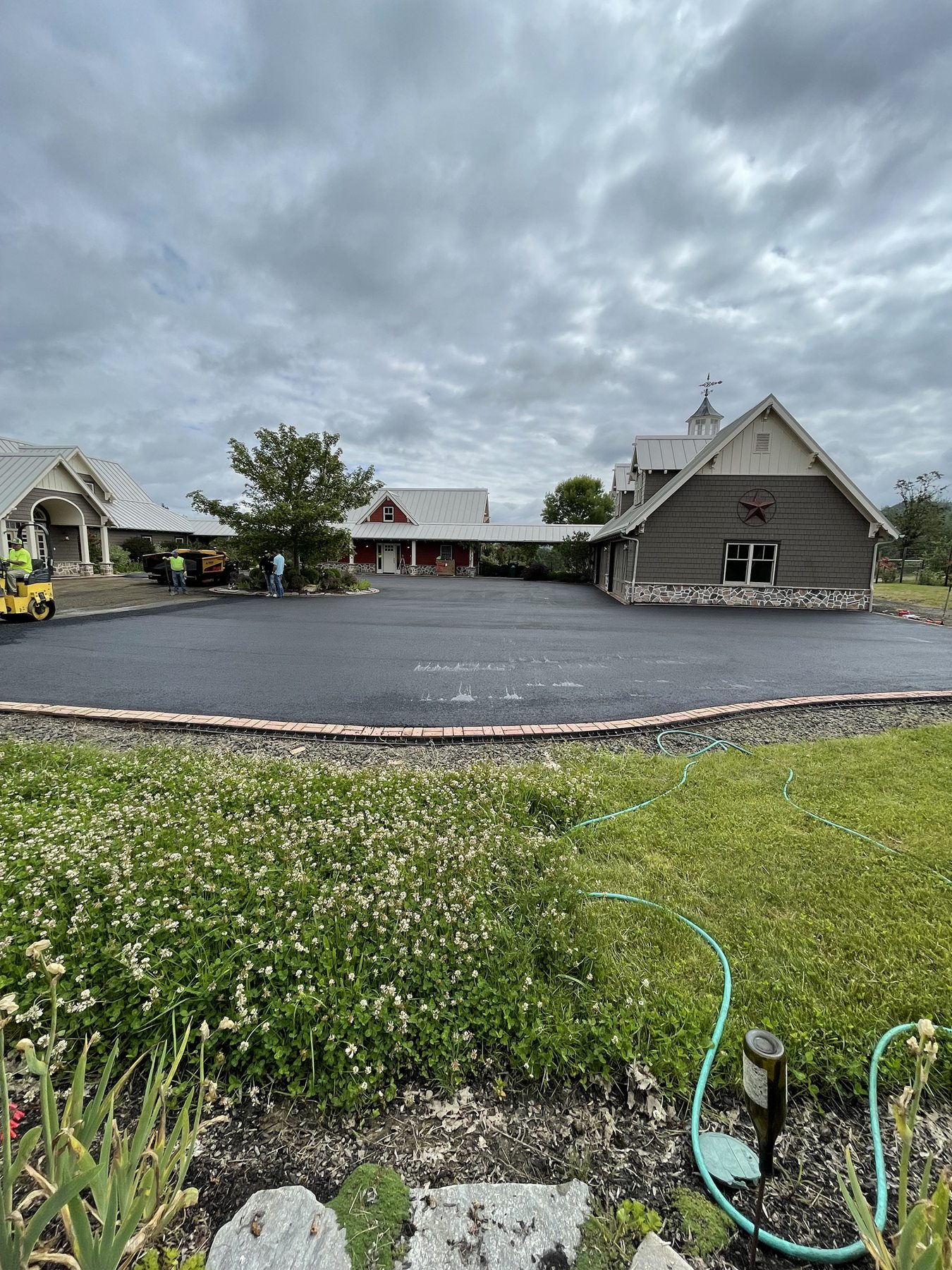 An asphalt courtyard from the Custom Paving gallery
